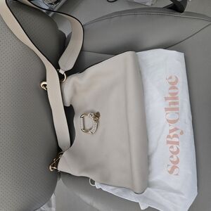 See By Chloe Cream Shoulder Bag
